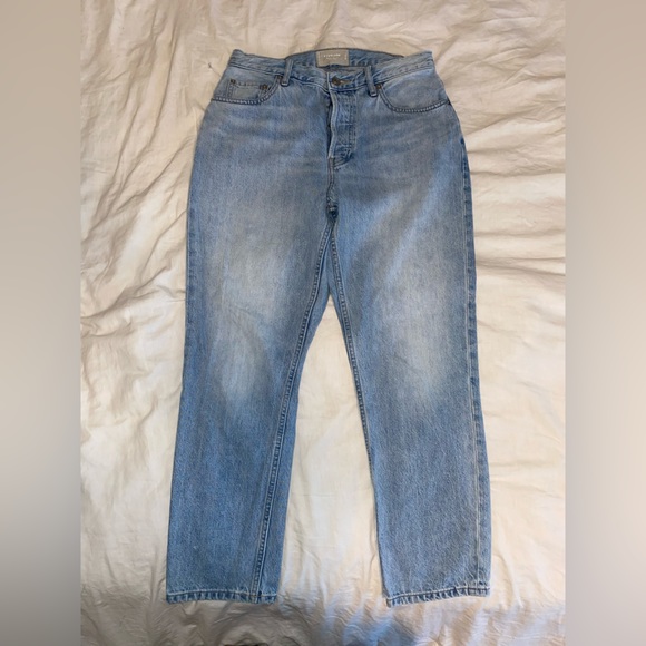 Everlane 90’s Cheeky Jean (28 Crop, Vintage Sunbleached Blue wash) - Picture 2 of 4